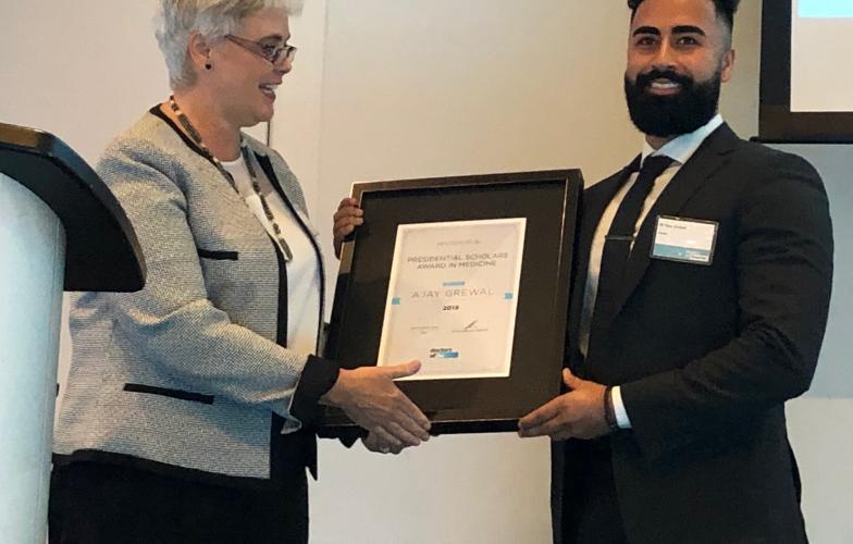 Dr Kathleen Ross and Ajay Grewal