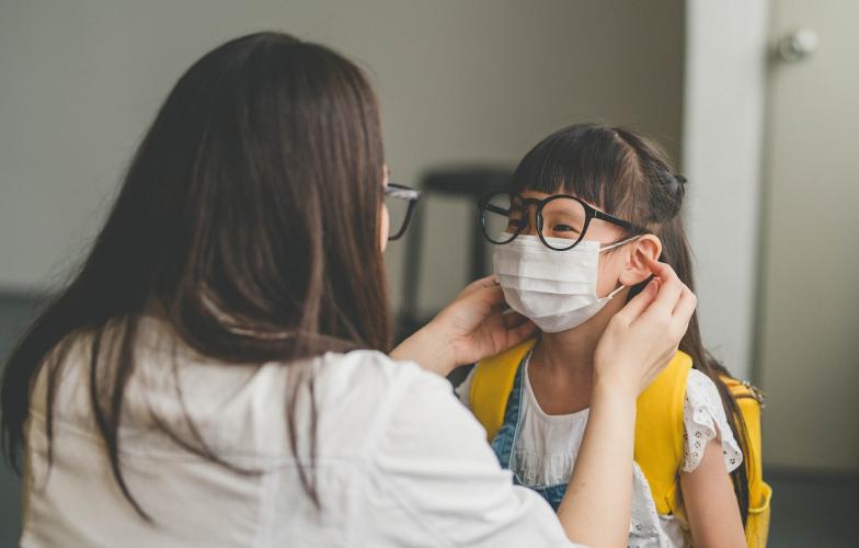 Young girl going back-to-school 