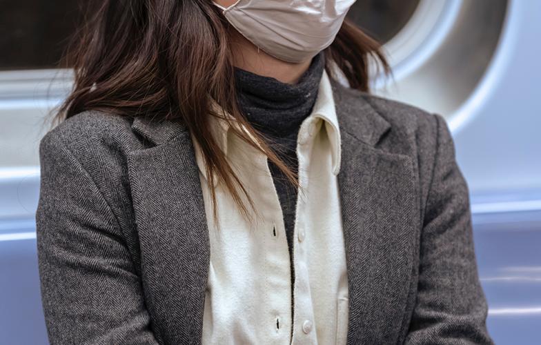 Wearing a mask on public transit