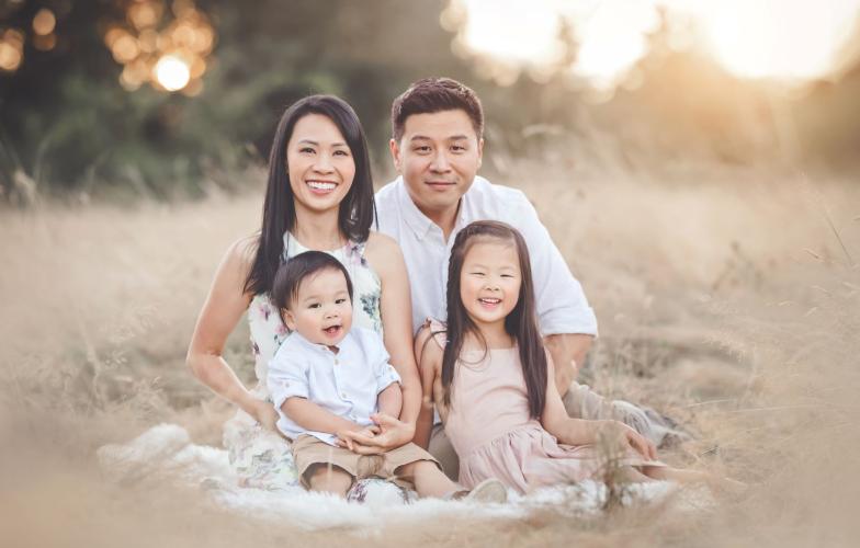 Dr Tiffany Wong and family 