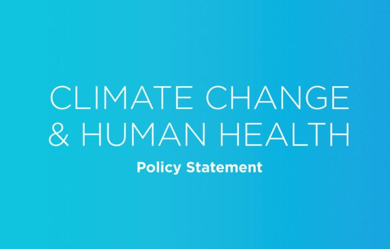 Climate change & human health 