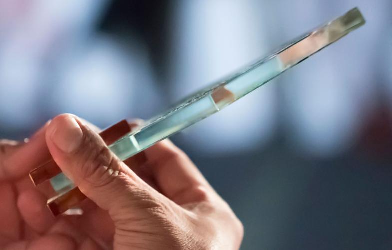 a hand holding a Doctors of BC award