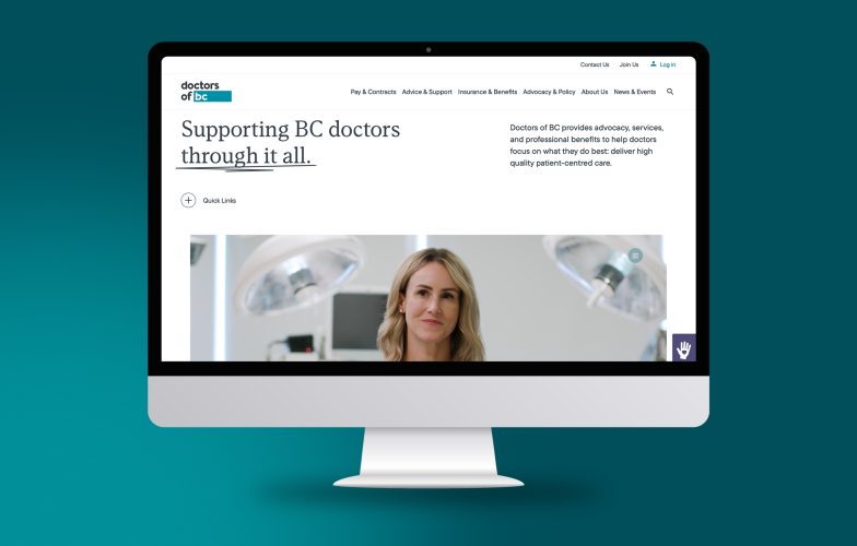 Computer screen with website on the screen.