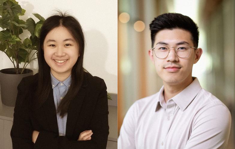 Side by side images of Christina Lam and Matt Sha