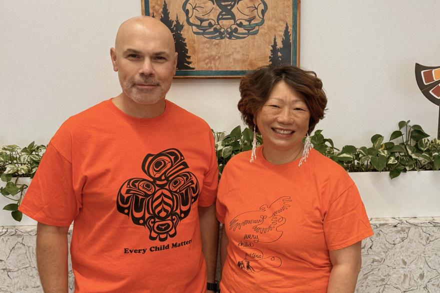 Anthony Knight and Dr Charlene Lui for National Day for Truth and Reconciliation