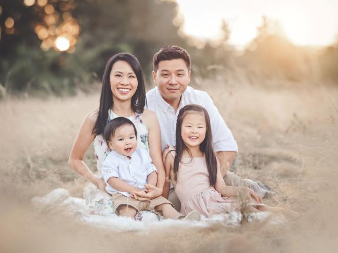 Dr Tiffany Wong and family 