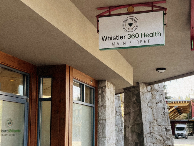 Whistler clinic entrance.