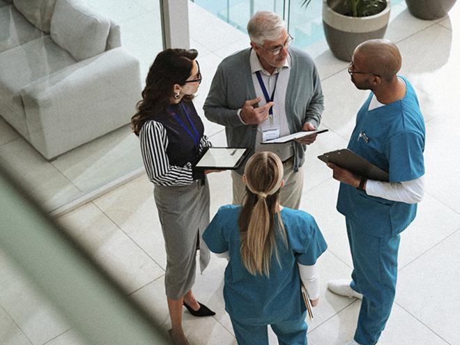 Medical team meeting