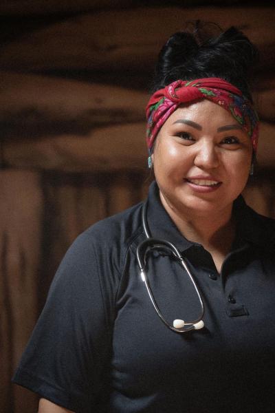 Portrait shot of an indigenous doctor.