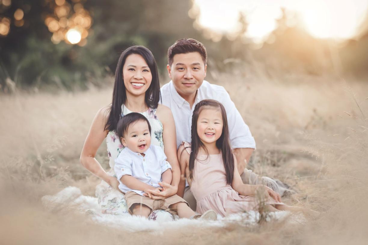 Dr Tiffany Wong and family 