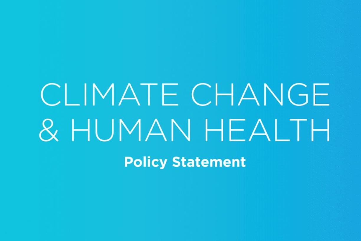 Climate change & human health 