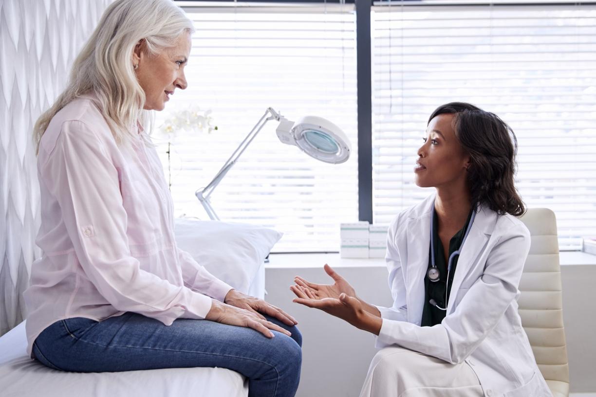 Family doctor and patient