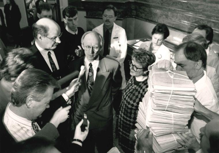 1992_2_dr_steve_hardwick_presents_pettions_signed_by_bc_citizens_to