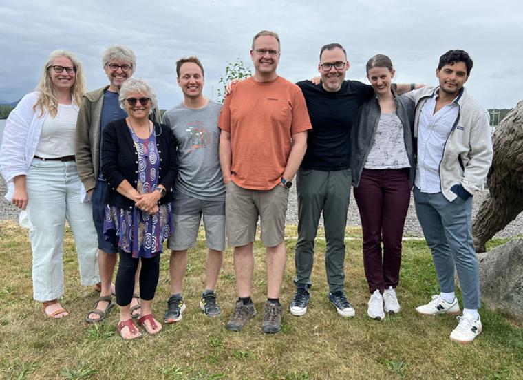 Left to Right: Nurse Practitioner Monica Harvey, Dr Adam Sandell, Office Manager Jay Boulet, Dr Dan Heffner, Dr Chris Gooch, Dr Greg Costello, Dr Christina Thompson, Dr Bejaan Jivraj 