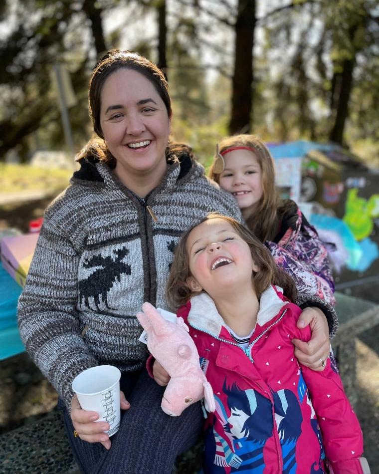 Dr Jen Vassel and family 